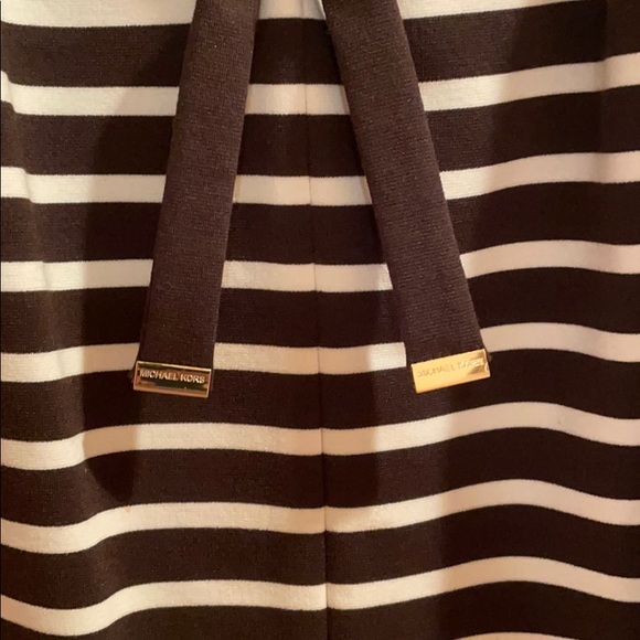 Michael Kors Striped Dress with Gold Detail - Picture 3 of 6